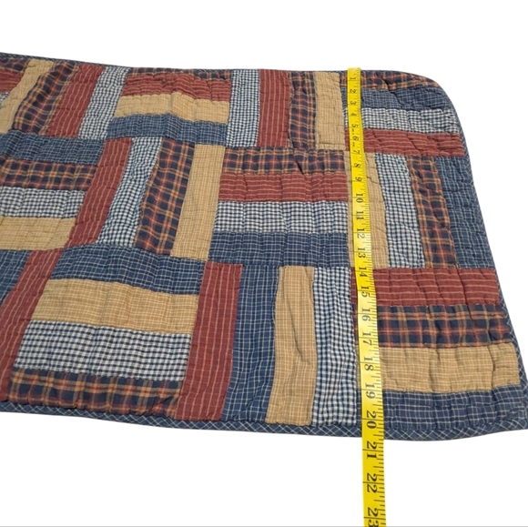 VHC Brands National Quilt Museum Kindred Stars and Bars Shams Queen 21x33 - Picture 5 of 7